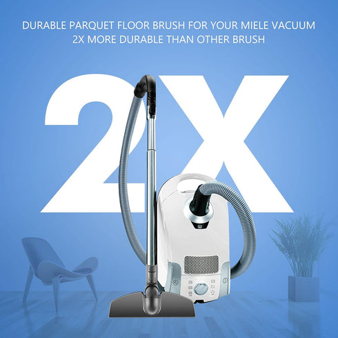 KEEPOW Vacuum Attachments Brush - Compatible with Miele Vacuum Cleaner, Parquet Twister SBB 300-3