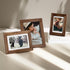 5x7 4x6, Picture Frame with Mat Adaptable Display Size for Natural Black Walnut Wood Frame, HD Tempered Glass, Mortise