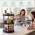 3 Countertop, Countertop 10.2" 10.2" 18.5", Snughome Lazy Susan Organizer, Tier Rotating Spice Rack for Turntable Lazy