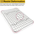 P&P CHEF 2-Piece Small Cooling Baking Racks, Stainless Steel Grid Rack for Cooking, Roasting, Grilling, 9.75'' x 7.5''