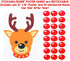 Stickamajigger Stick the Red Nose on the Reindeer Poster Game - Restickable & Reusable