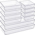 Criusia Drawer Organizer, 10 Pack Large Clear Plastic Organizers Set, Versatile Bathroom and Vanity Drawer Storage
