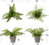 Briful 2PCS Faux Fern Eucalyptus Potted Plants, Artificial Greenery Décor for Indoor Home Office Bathroom