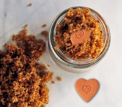 GABROC 4 Heart Brown Sugar Keeper Terracotta Sugar Saver Softener Disk Terra Cotta Keeper Disc