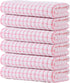 Kitinjoy Cotton 6 Pack Terry Kitchen Towels, 16 x 25 Inches Super
