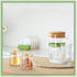 12 2. 64 1. 97 Inch Tessco for you Tessco Pcs Yogurt Jar Lids Bamboo Wood with Silicone Sealing Rings Lids Compatible