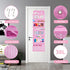 VERONLY Over The Door Hanging Organizer, 5 Large Pockets, Wall Mount Pantry Storage, Pink