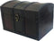MAXFLO Handcrafted Wooden Treasure Chest - Decorative Storage Box with Lock for Home Decor