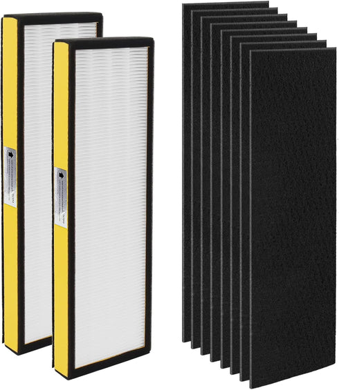 FLT4825 HEPA Filter B Replacement for Guardian Air Purifier Models, Includes 2 H13 HEPA Filters and 8 Carbon Pre-Filters