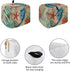 Nautical Theme Toaster Dust Cover with Pockets, Blue Seahorse and Seaweed Soft Washable Cover for 4 Slice Toaster