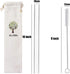 ALINK Reusable Clear Smoothie Straws - 10 in x 10 mm Jumbo Tritan Hard Plastic Drinking Straws, Pack of 6 with Cleaning