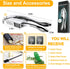 SAYLVME 3 1, Garlic Press and Slicer In Food Grade Stainless Steel Garlic Mincer Chopper Crusher Garlic Press Kitchen