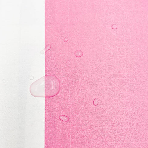 LovingWay 14.7 feet Wallpaper Roll - Two-Tone Drawer Liner, Self-Adhesive Corner Shelving Paper - Pink White Stripes