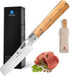 ZhengSheng 4.8” Folding Chef Knife, Ultra Sharp 440A Stainless Steel Blade, Natural Olive Handle, Japanese Style Pocket