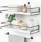 Forbena White Floating Shelves for Bathroom Organizer Over Toilet, Bathroom Shelves Wall