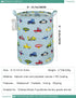 FANKANG Canvas Storage Basket, Foldable Nursery Hamper with Waterproof PE Coating, Large Baskets for Kids, Office,