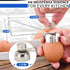 Egg Cracker Tool for Raw Eggs - Stainless Steel Shell Opener with Ergonomic Design, Adjustable Effort, Durable Build