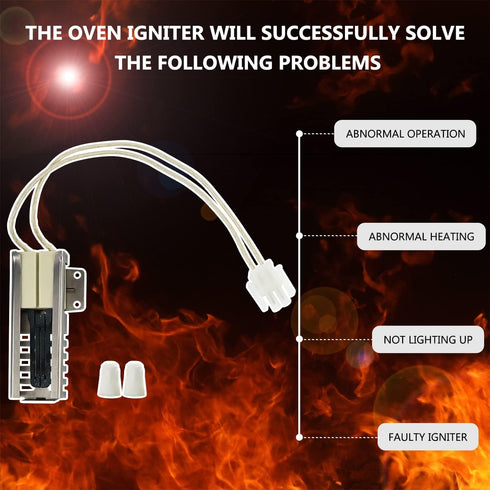 DG94-00520A Gas Range Oven Flat Igniter for Samsung Gas Stove NX58F5500SS, NX58H5600SS, Replaceable WB13K21
