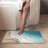 Britimes Bath Mats 16x24 Inches No Slip Abstract Beach Washable Floor Rug for Bathroom Kitchen Indoor