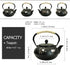 27oz Tea(800ML) YJX Small Cast Iron Teapot for Stovetop, Japanese Tetsubin with Enamel, Beautiful Decorative Tea Pot