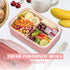 LOVINA Bento Boxes for Adults, 1100 ML Lunch Box for Kids with Spoon & Fork, BPA-Free