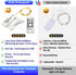 6 Pack 7Ft 20LED ZSJWL Rechargeable Fairy Lights with Remote & DIY Timer, Mini Battery String Light, Twinkle Silver