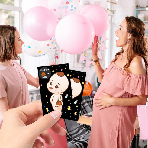 Zunaked 40 3 4 Baby Shower Games - Raffle Cards, Prizes & Ice Breaker Activities - Winners, Loser Card Designs - Boys
