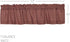 VHC Brands Patriotic Patch Plaid Valance, 16x72 Country Curtain, Deep Red