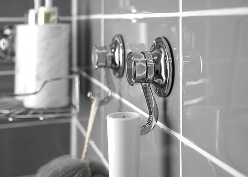 Bath Beyond Suction Cup Hooks (4 Pack) - Heavy Duty Organizer for Kitchen, Bathroom, Shower, RV Up to 4 LBS