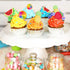 Whaline 4 Pack Fruit Shaped Silicone Mold, Pineapple Lemon Watermelon Strawberry Baking Mould, 3D Summer Fruit Ice Mold