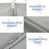 43" Garment Bags for Hanging Clothes, Grey Suit Cover Bags with Clear Window for Closet Storage (2 Packs)