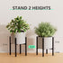 8-14 Inch (8-14inch 2PK) Urban Deco Adjustable Metal Plant Stand Outdoor & Indoor Planter With Stand Fits for Plant