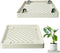 REDHUGO 2PCS Square Plant Caddy with Hidden Wheels, Heavy Duty Rolling Plant