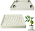 REDHUGO 2PCS Square Plant Caddy with Hidden Wheels, Heavy Duty Rolling Plant