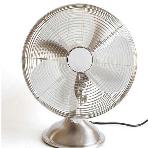 VOSAREA Universal Fan Blades Replacement for Household Table Fans, Plastic Fan Blade with Nut Cover (Black)