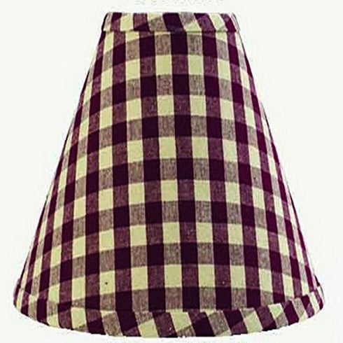 Heritage House Barn Red 12" Bulb Clip Fabric Lamp Shade by Raghu