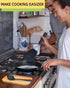 Large Wooden Spoon Rest, 9.7'' Bamboo Spoon Holder for Kitchen Counter Cooking Utensils