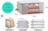 Comforter Storage Bag - Folding Organizer bag for King/Queen Comforters, Pillows, Blankets, Bedding/Quilt, Blanket, Duvet, Mothproof Space Saver; Large Collapsible Organizers, 24"x14"x11" by Chaos Cleared