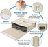 Premium Bed Sheet Organizers and Storage (3 Pack), Foldable Cube Storage for Linen Sheets, Duvet Covers, and Blankets