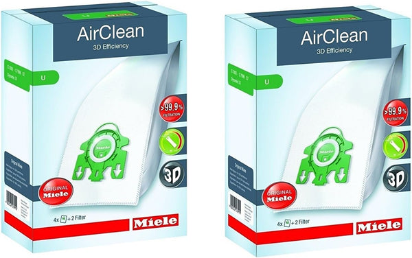 Miele Type U AirClean Filter Bags, S7 Upright (8 bags)