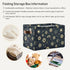 Foldable Canvas Storage Basket with Handles, Sun Moon Star Design, Durable Organizer for Nursery Kids Shelves