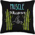 Muscle Whisperer Massage Therapist Masseur Relaxation Spa Throw Pillow, 16x16, Multicolor
