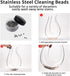 Wine Decanter Drying Stand with Rubber Coated Top, Includes Cleaning Brush & Beads for Standard Large Wine Decanters
