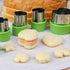 Vegetable Cutters Shapes Set, 20pcs Stainless Steel Mini Cookie Cutters + 20pcs Cute Cartoon Animals Food Picks
