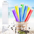 450 3 Smoothies(8.7 2.4 Inch) Shappy Pcs Disposable Ice Pop Mold Bags with Silicone Funnels Freezer Tubes with Zipper