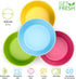 GET FRESH Bamboo Kids Snack Bowls, Set of 4 Bowls for Kids, Kids BPA Free bowls, Bamboo Dinnerware for Everyday Use, Kids Bamboo Bowls, Dishwasher Safe and Stackable by GET FRESH