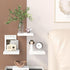 8inch (Set 3, 8x8) Fixwal Floating Shelves for Wall, Small White Shelves Wall Mounted Shelf for Bathroom, Living Room