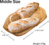 Top Plaza Wood Fruit Bowl, Storage Baskets for Bread, Fruit, Snacks, Unique Irregular Wooden Art Decor for Kitchen