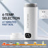 Dual Voltage Portable Electric Kettle, Travel Hot Water for Tea, 6 Temperature Controls, 316 Stainless Steel