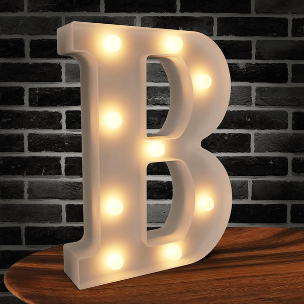 Marquee Light up Letters - 26 Alphabet Battery Powered LED Lights, Night